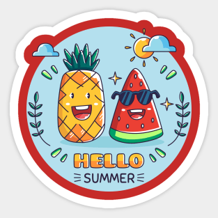 Hello Summer Sticker